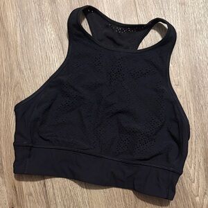 lululemon athletica Black Perforated Sports Bra